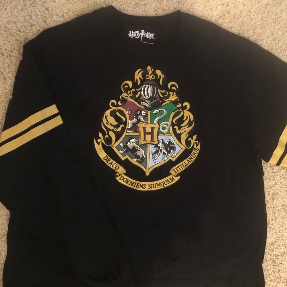 Harry Potter Hogwarts long sleeve womens plus size shirt